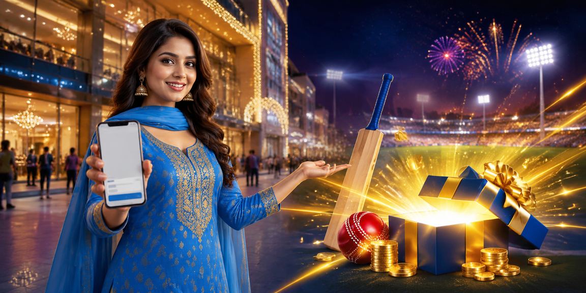 A model in salwar kameez in Dhaka enjoying cricket betting on her mobile