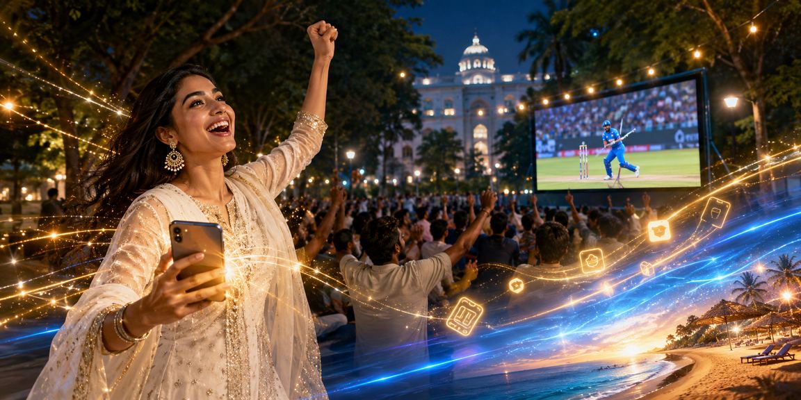 A Bangladeshi model enjoying cricket betting in a Rajshahi setting